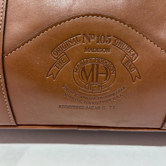 Vintage Ghurka Marley Hodgson Madison No. 105 Tan Leather Briefcase USA 1994 EUC - Picture 2 of 16
